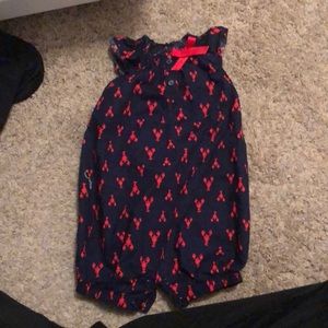 Carters lobster romper